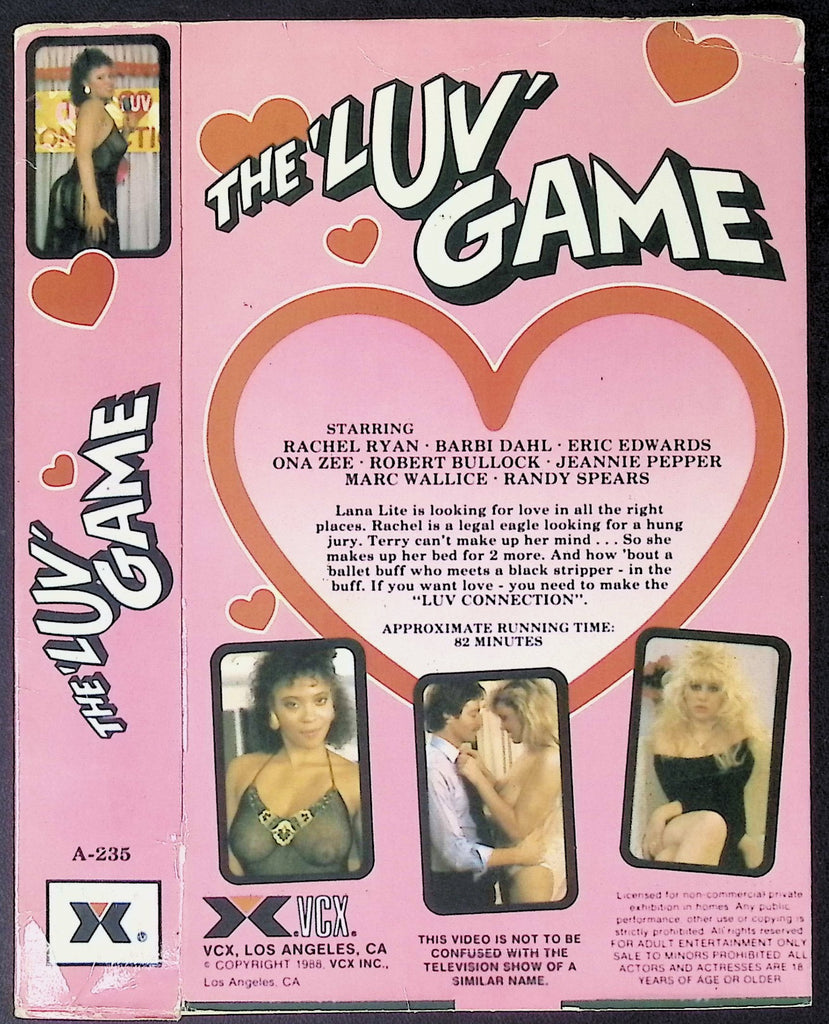 The Luv' Game with Rachel Ryan, Eric Edwards, Barbi Dahl Adult VHS VCX 030626AKVHS-11