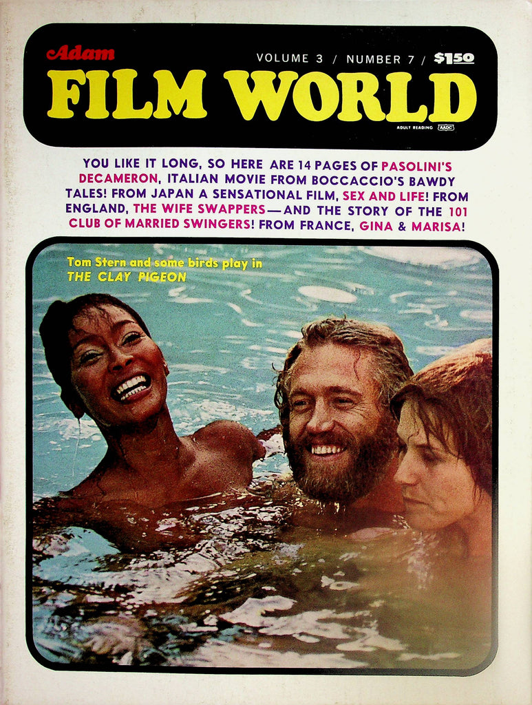Adam Film World Magazine    Cover:  The Clay Pigeon  vol.3 #7  1971   051225lm-p