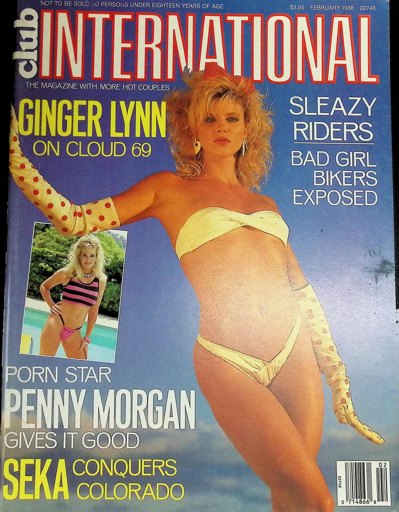 Club International Magazine February 1988 Ginger Lynn & Penny Morgan 090826LLP