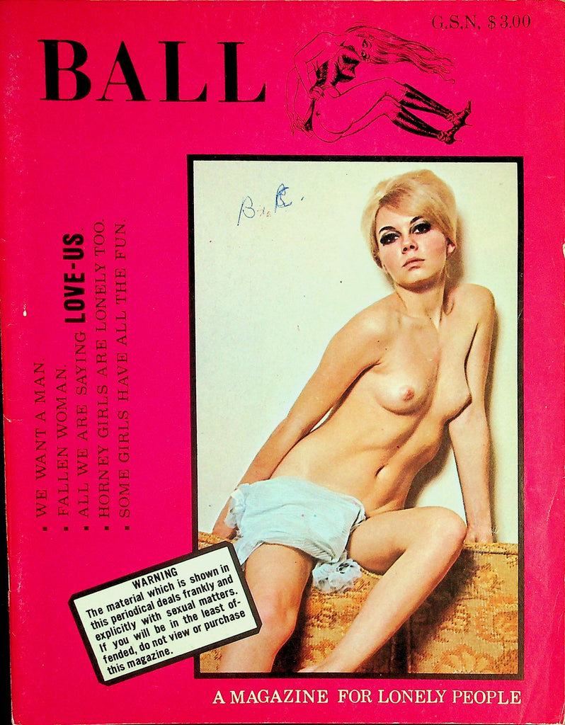 Ball Magazine   We All Need Some One To Love / Love Us  #1 1972  Utopia Press    080326lmp-GSC