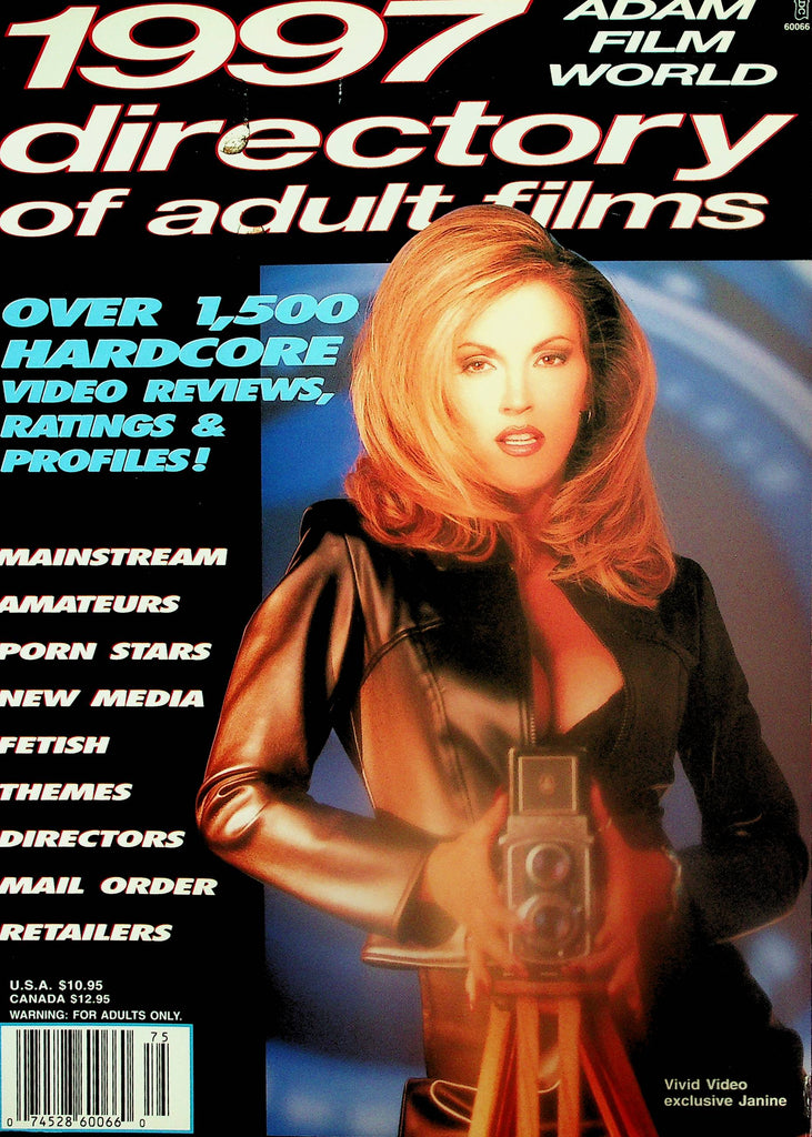 Adam Film World 1997 Directory Of Adult Films Magazine  Covergirl Janine        102725lm-p2