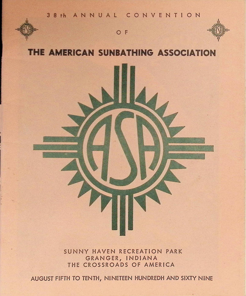 39th Annual Convention of the American Sunbathing Associastion book 1969 Nudism 090526LLP