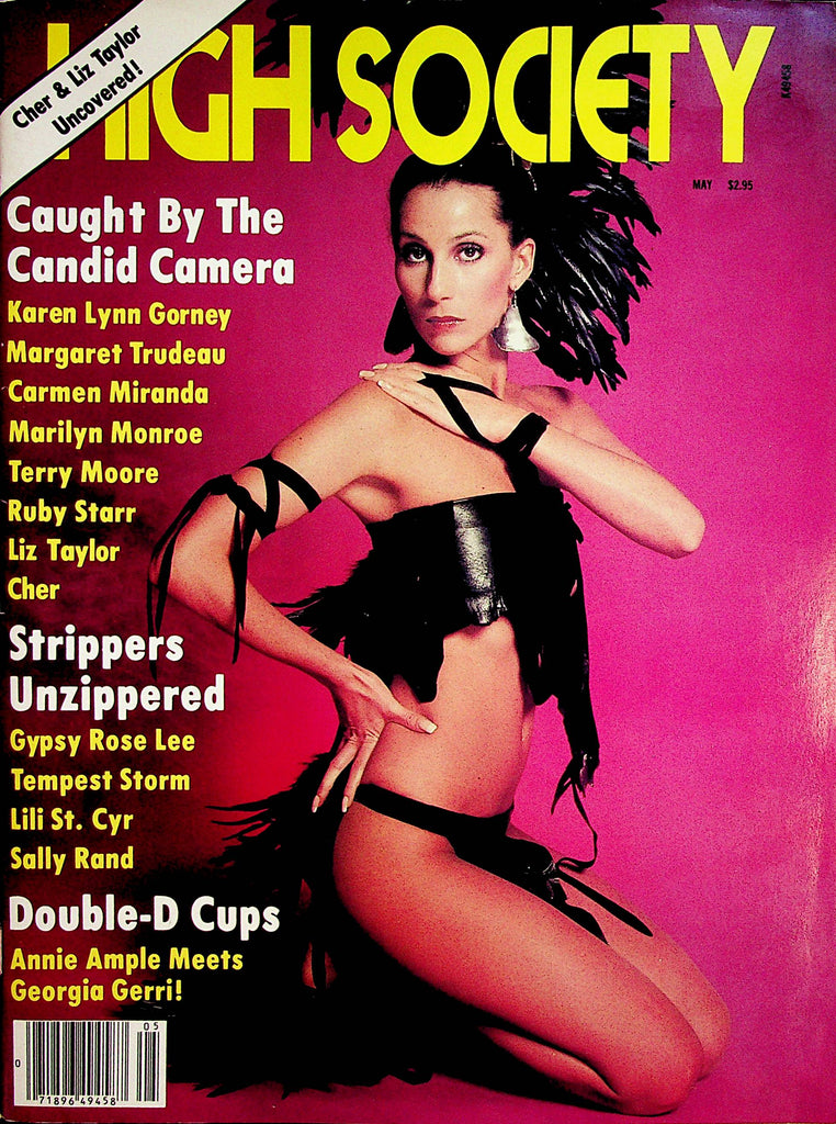 High Society Magazine  Cher & Liz Taylor  May 1981    072423lm-p