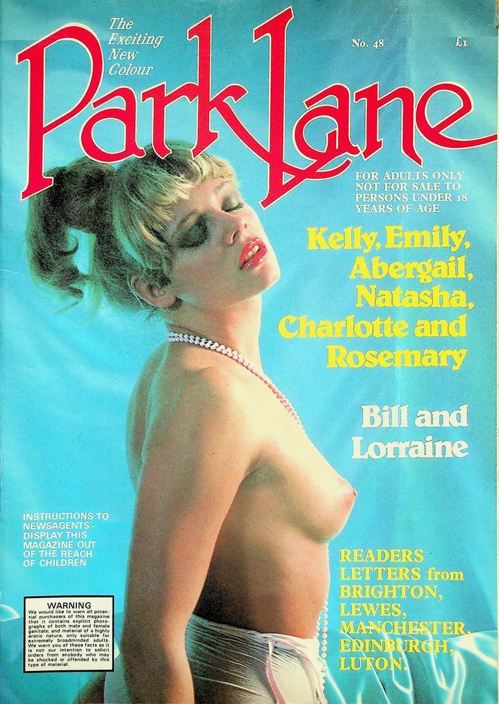 Park Lane Magazine  Covergirl Charlotte  #48 1980's   010626lmp