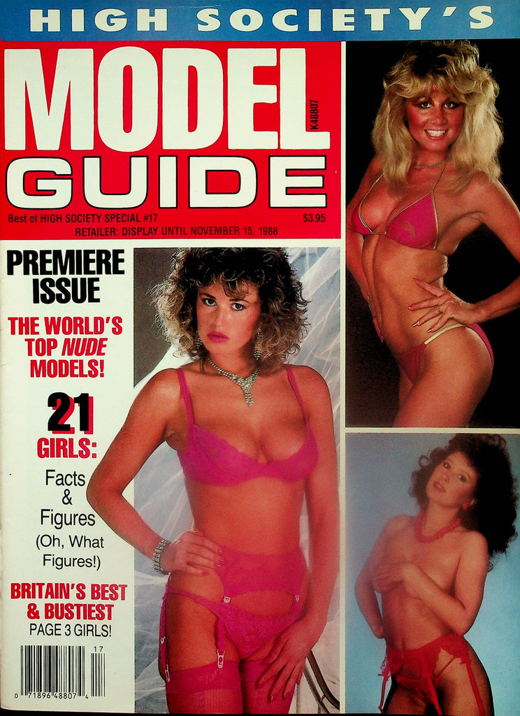 High Society's Model Guide Magazine  Premiere Issue! World Top Models   Debbie Ashby & More!  #17 1988    101825lm-p