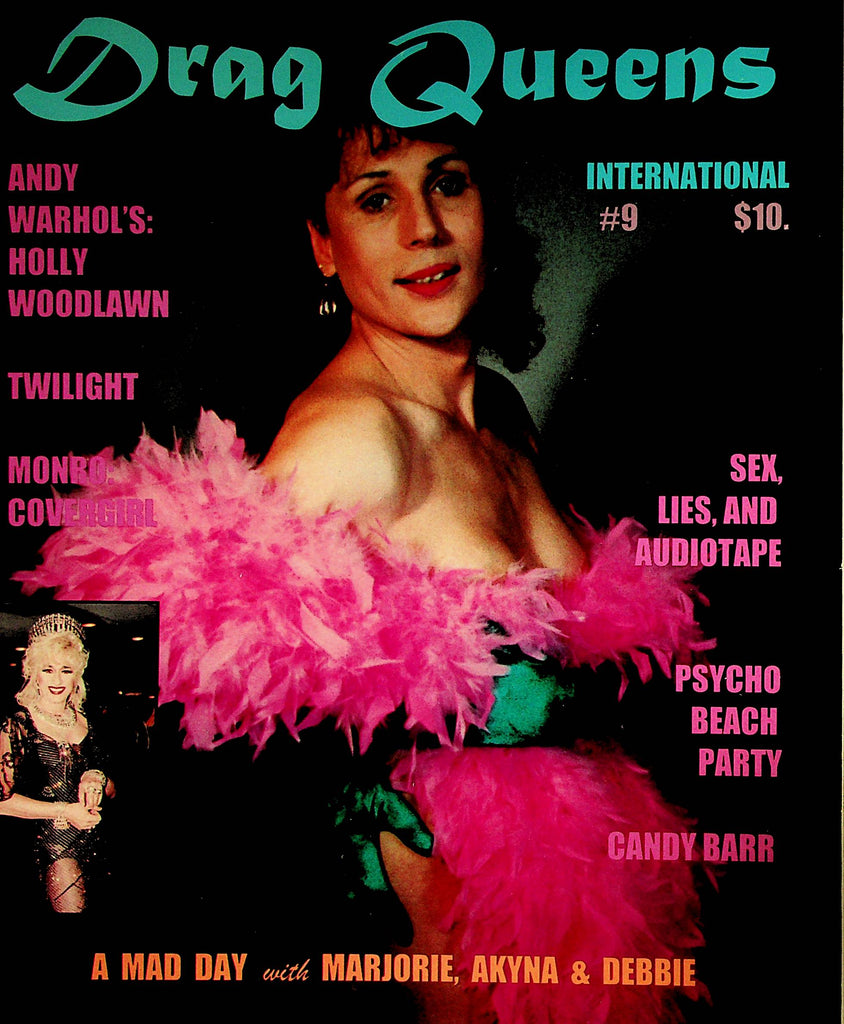 Drag Queens International Magazine Covergirl Monroe / Andy Warhol's Holly Woodlawn  #9 1996     122623lm-p