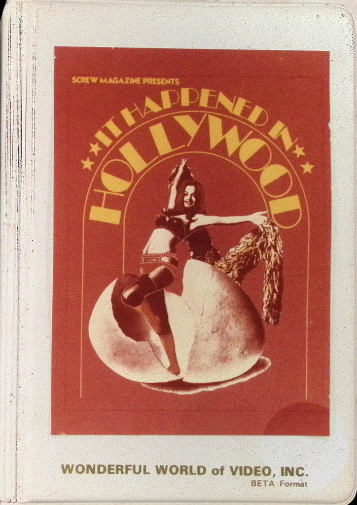 It Happened in Hollywood BETA format video from Screw Magazine Adult Video from 1970s/80s in Clamshell case 070626AMPVHS