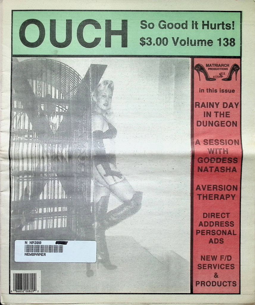 OUCH Vol 138 Goddess Natasha 1990s Fetish Bondage Adult Newspaper Magazine-101424AMA