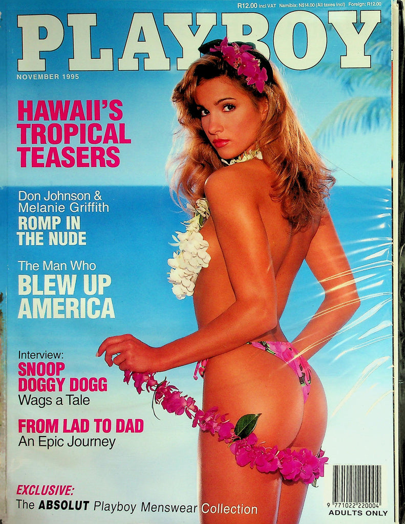Playboy South Africa International Magazine  Hawaii's Tropical Teasers / Snoop Dogg/ Dog Johnson & Melanie Griffith November 1995 w/cf     022826lmp