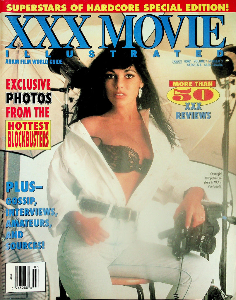 XXX Movie Illustrated Magazine  Covergirl Hyapatia Lee /Raquel Darrian  vol.7 #3  April 1993      112425lmp