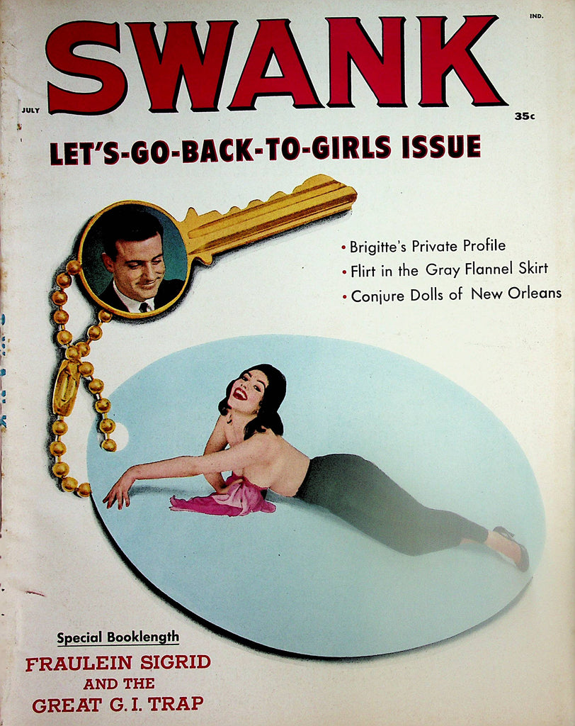 Swank Magazine  Let's-Go-Back-To-Girls Issue/ Brigitte Bardot / Frank Sinatra  July 1958   121224lm-p