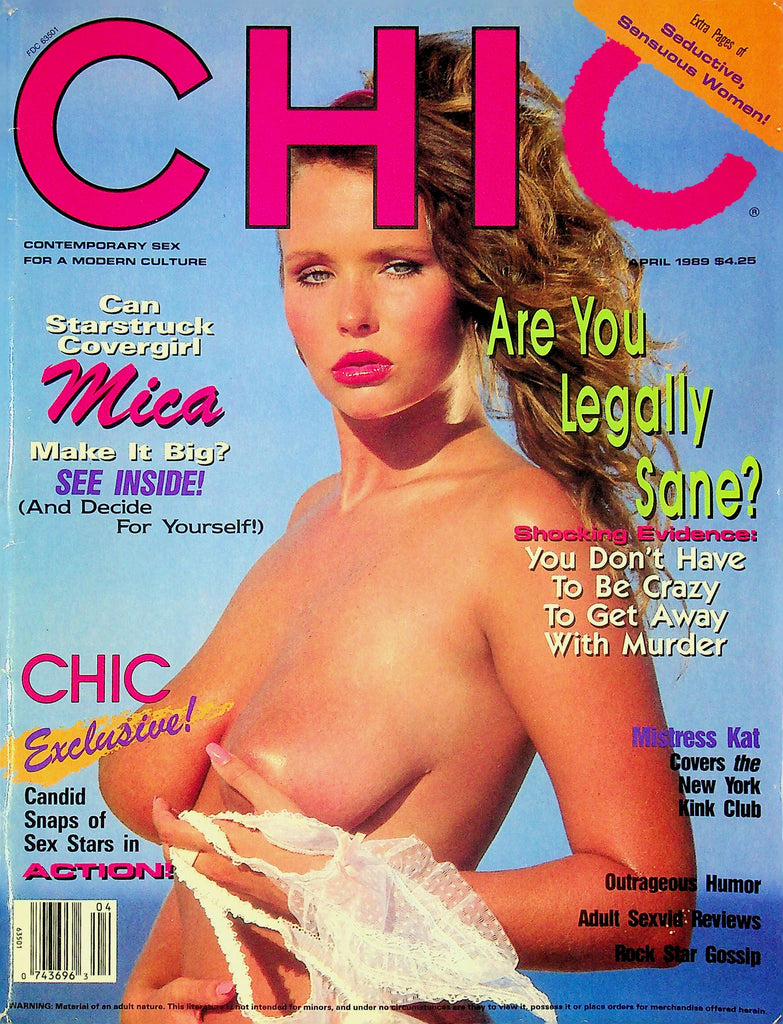 Chic Magazine Ft. Mica & Mistress Kat April 1989   020426lmp