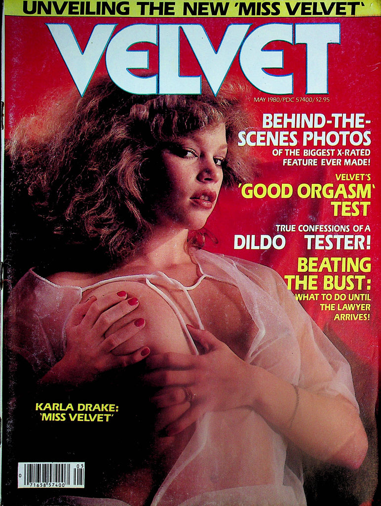 Velvet Magazine  Covergirl Karla Drake: 'Miss Velvet' / 'Good Orgasm' Test  May 1980    071624lm-p