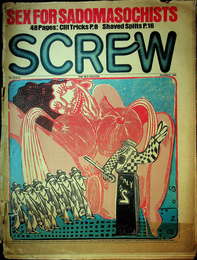 Screw Men's Newspaper Sex For Sadomasochists No.266 April 8 1974 061224OSRP