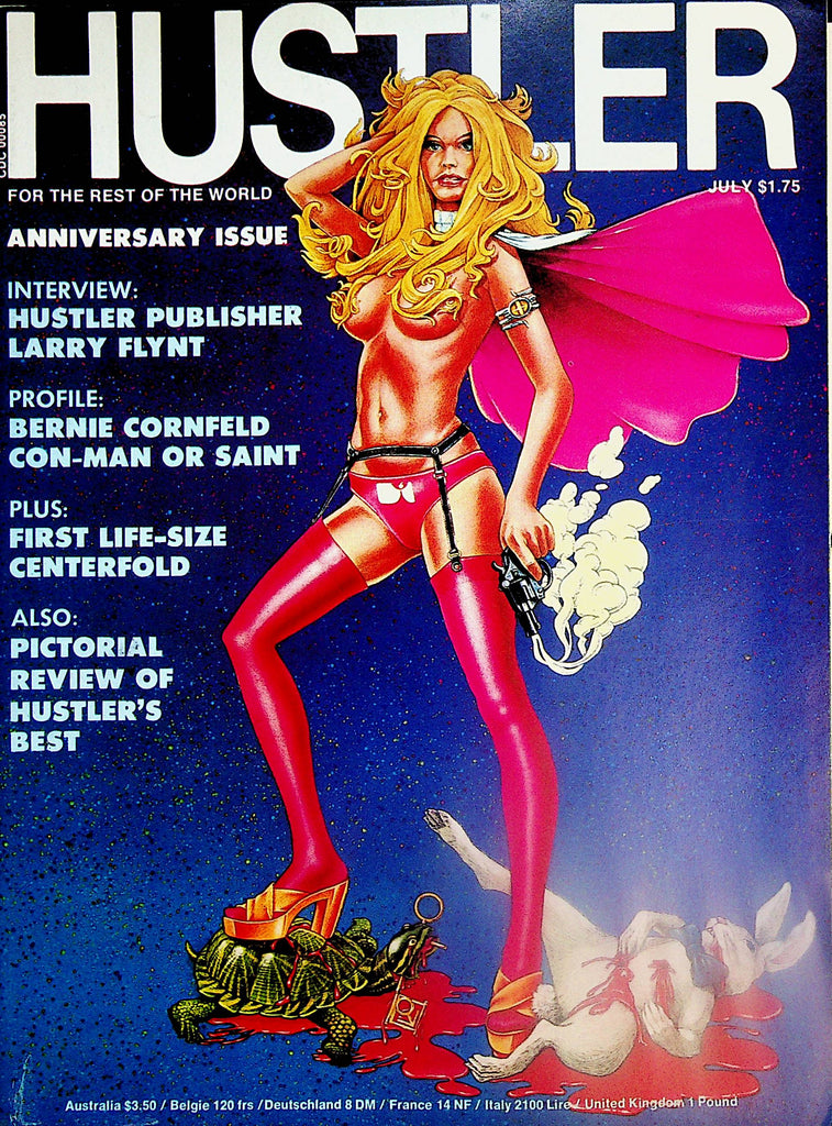 Hustler Magazine  Anniversary Issue  Larry Flynt / Althea Leasure Life-Size Centerfold  July 1975     121124lm-p