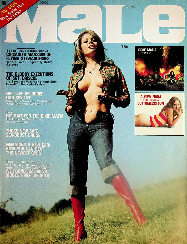Male Magazine  Centerfold Girl Dianne /  Mansion Of Flying Stewardesses  September 1974  072024lm-p
