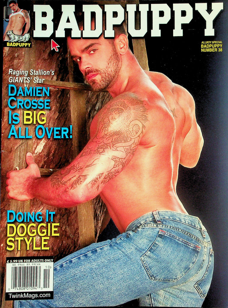 Badpuppy Gay Magazine  Cover Guy Damine Crosse  #38  2001   031326lmp