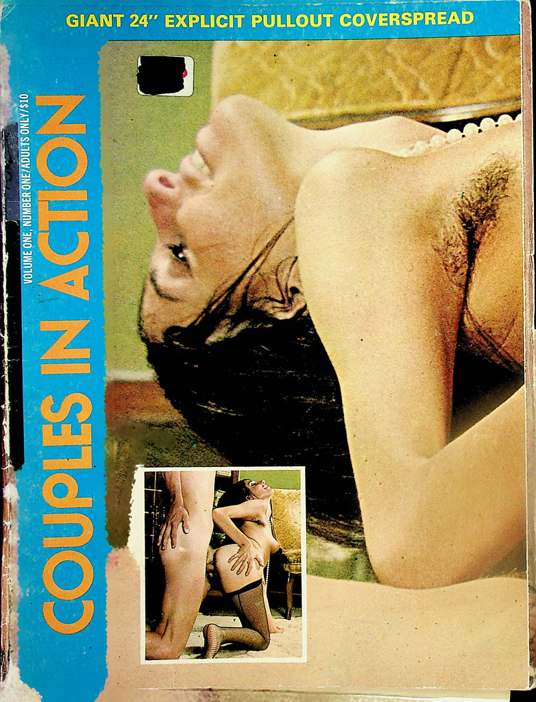Couples In Action Magazine  w/ Giant 24" Explicit Pullout Coverspread  #1 1960's     030424lm-p2