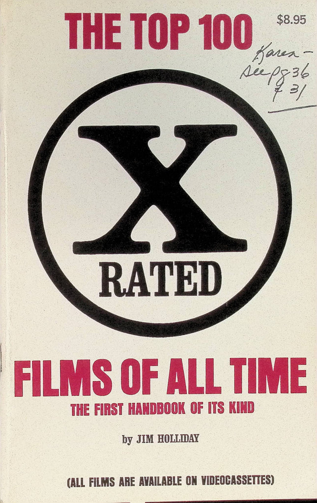 The Top 100 X Rated Films of All Time 1982 by Jim Hollida Digest Sized Handbook  102325AMP