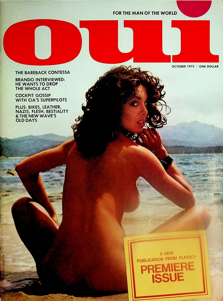 Oui Magazine   Bareback Contessa / Brando Interview  October 1972  Premiere Issue      082024lm-p