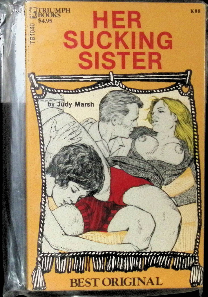 Her Sucking Sister by Judy Marsh Best Original Triumph Books Greenleaf Classics 1970s Adult Novel -042224AMP