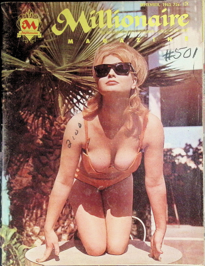 Millionaire Magazine September 1965 Covergirl Britt Nilsson  101826LLP