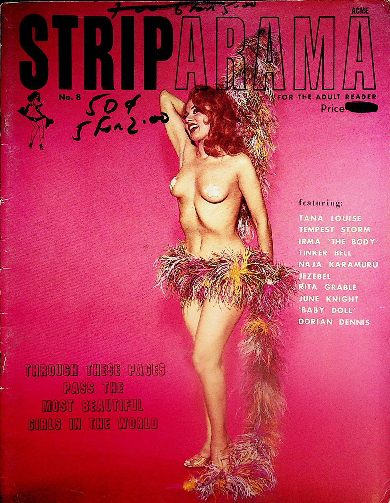 Striparama Vintage Magazine  Tana Louise, Tempest Storm and More!  #8 1965   052024lm-p2