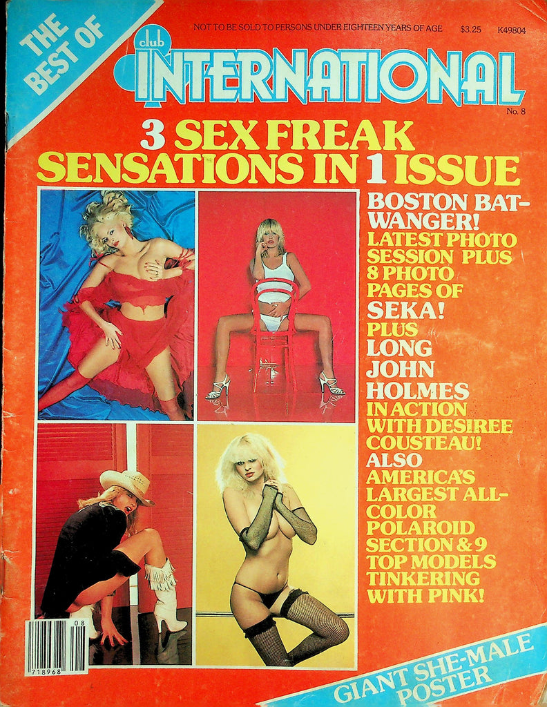 The Best Of Club International Magazine  Boston Bat-Wanger, Long John Holmes, Seka #8 1991   063026lmp-GSC
