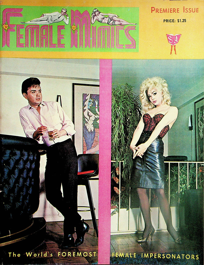 Female Mimics Magazine  Bambi, Shalimar, Kim August  #1  1963 Premiere Issue   052324lm-p