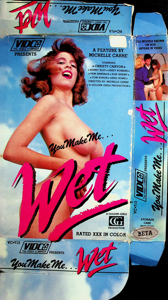 You Make Me Wet with Christy Canyon Bunny Bleu Janey Robbins Adult VHS Vidco 060926NAVHS-2