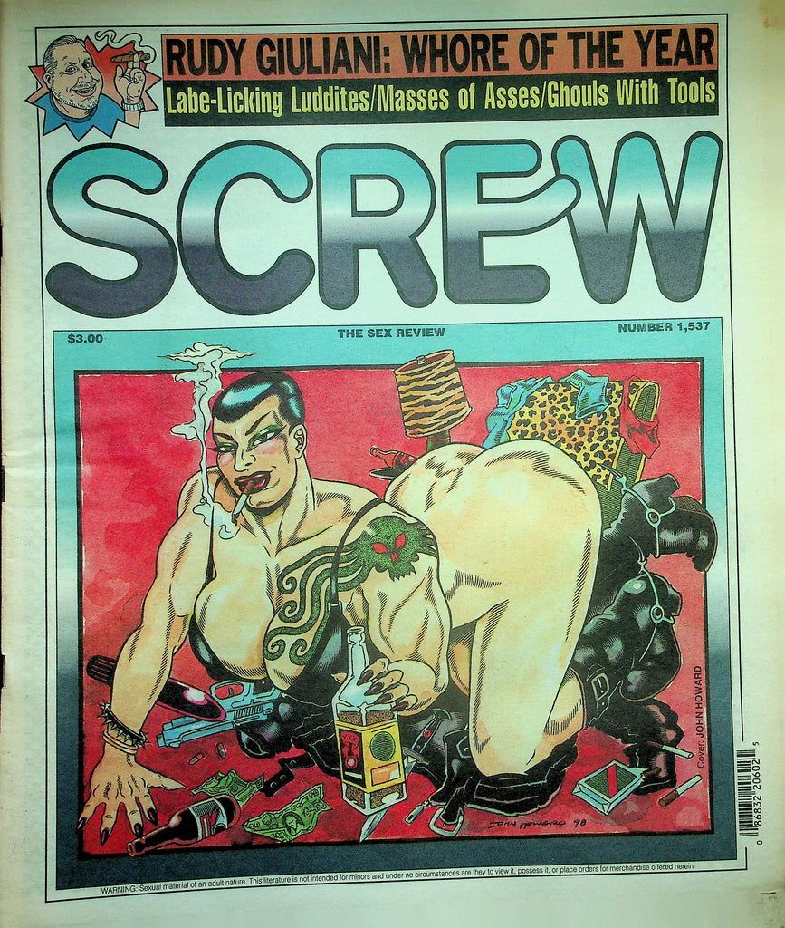 Screw Newspaper  Rudy Giuliani : Whore Of The Year / Masses Of Asses    #1537  August 17, 1998   010526lmp