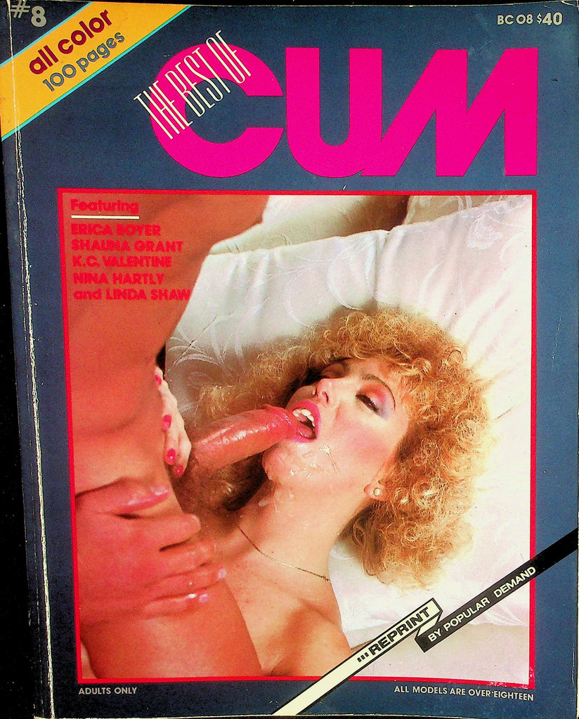 The Best Of Cum Magazine Erica Boyer, Shauna Grant, Nina Hartly & More!  100 Pages #8 1985   090126lmp2-GSC