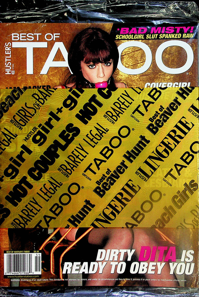 Best Of Taboo Magazine  Covergirl Justine Is All Tied Up / Dirty Dita   new/sealed  100224lm-p