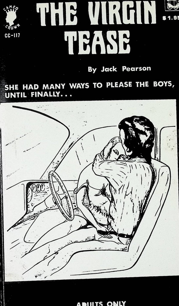 The Virgin Tease by Jack Pearson CC-117 Cameo Crown 1973 Adult Erotic Paperback Novel-070124AMP