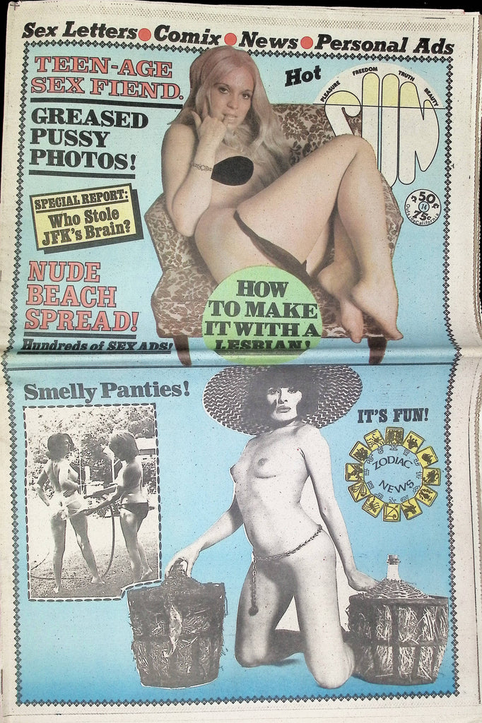 Sun August 31 1975 Who Stole JFK's Brain? John F Kennedy Sex Letters Comix News Personal Ads Adult Newspaper Magazine 102324lm-p