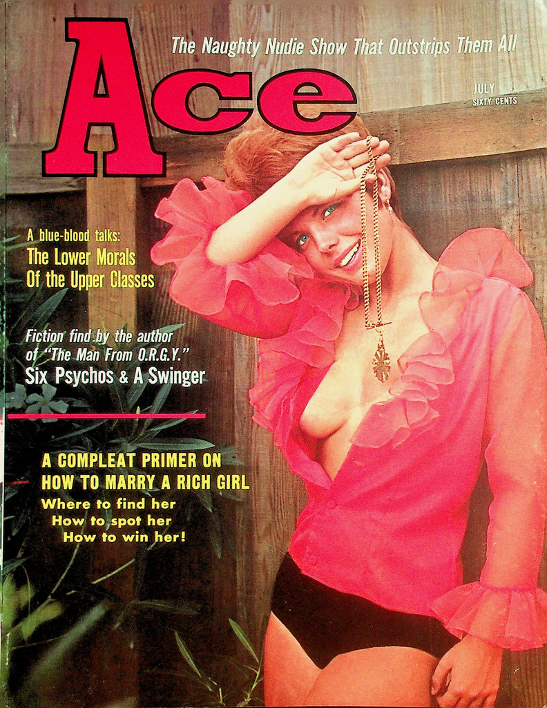 Ace Vintage Magazine  Covergirl Charlene / Naughty Nudie Show  July 1966      042826lmp2