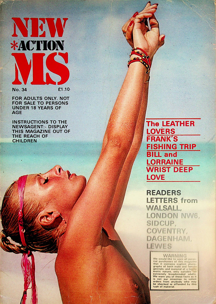 New Action MS Magazine    Frank's Fishing Trip / Wrist Deep Love  #34  1970's       012924lm-p
