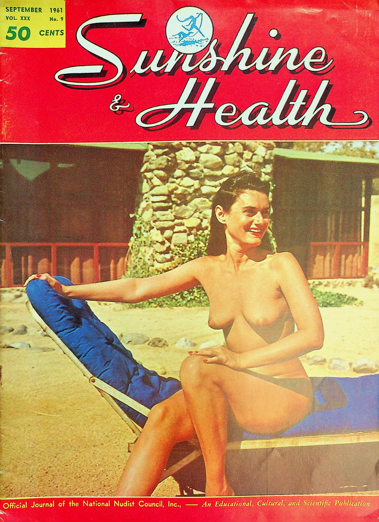 Sunshine & Health Nudist Magazine  Sunny Heights Lodge Story   September 1961      032426lmp
