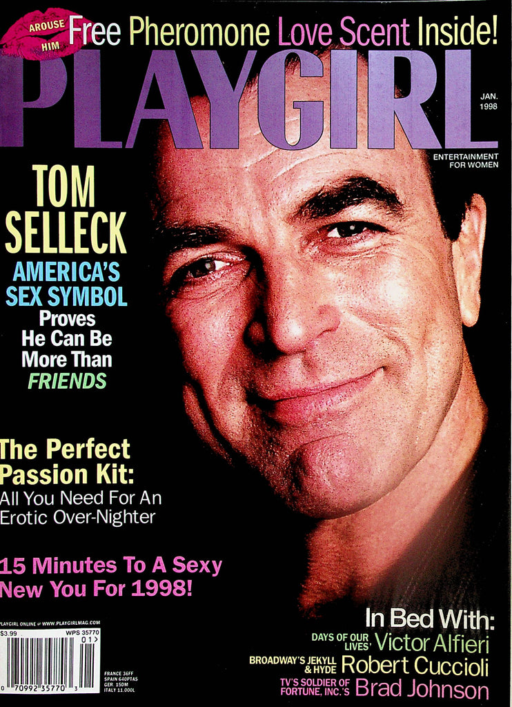 Playgirl  Magazine   Tom Selleck America's Sex Symbol  January 1998   061424lm-p