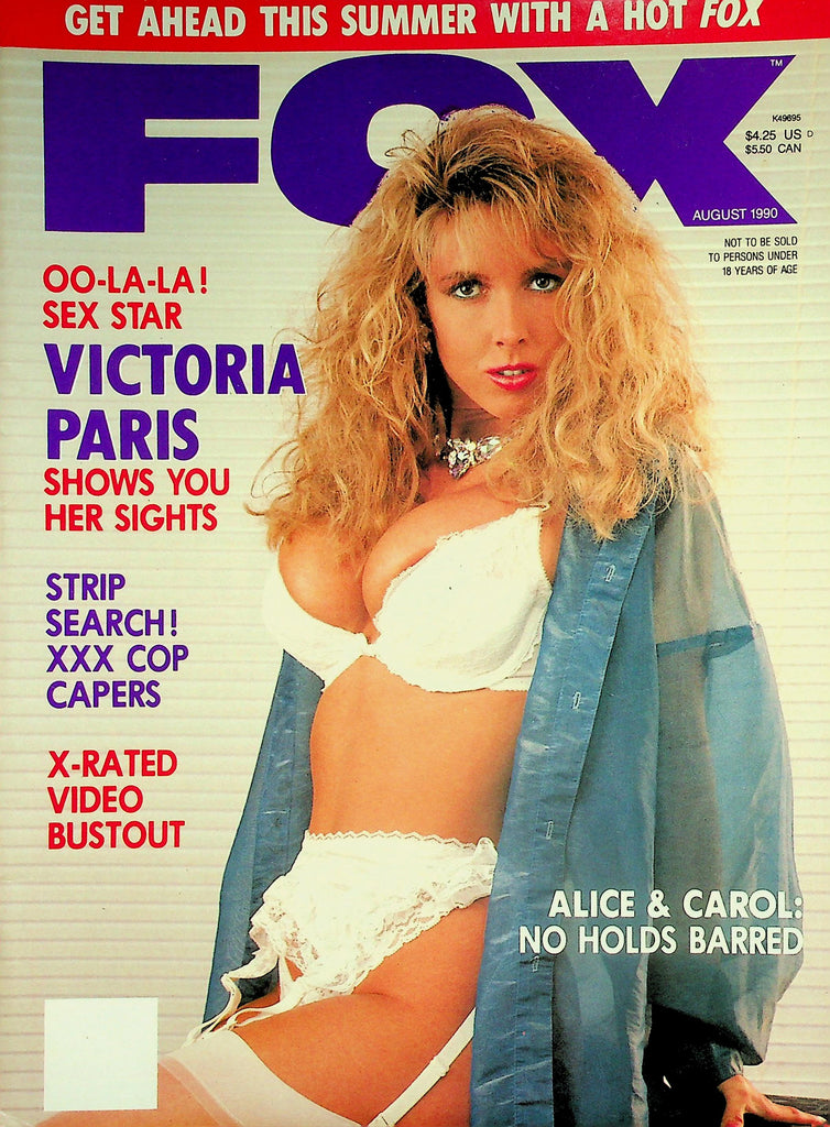 Fox Magazine   Covergirl Victoria Paris  August 1990     051726lmp