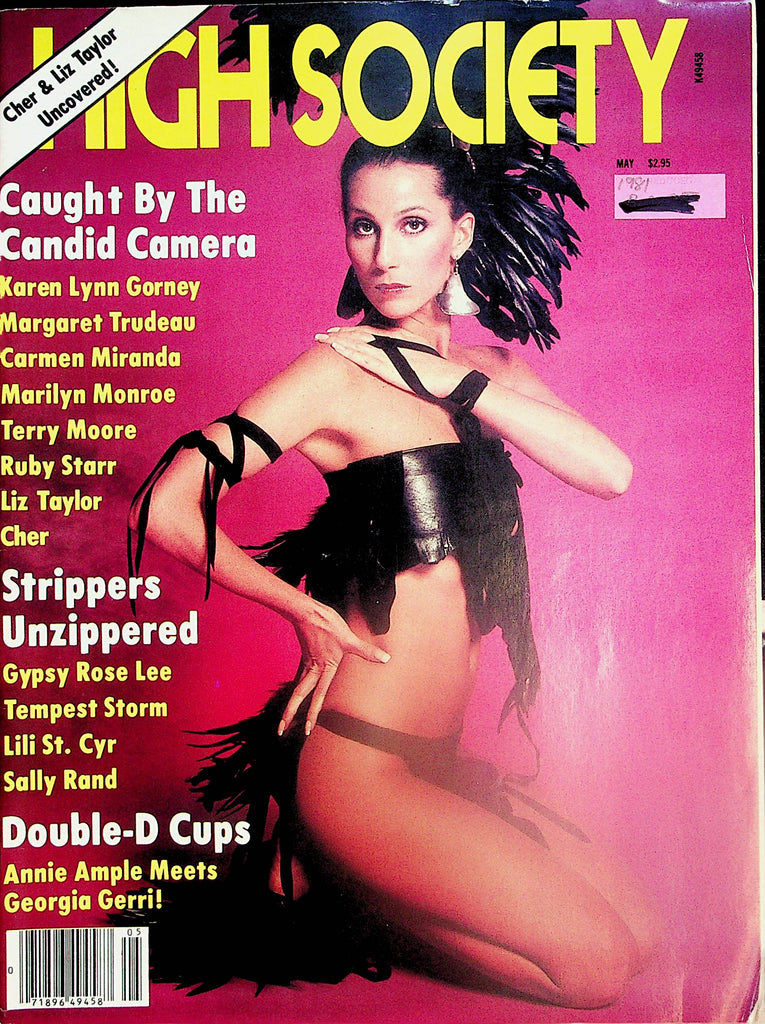 High Society Magazine  Cher & Liz Taylor Uncovered! May 1981   011125lm-p