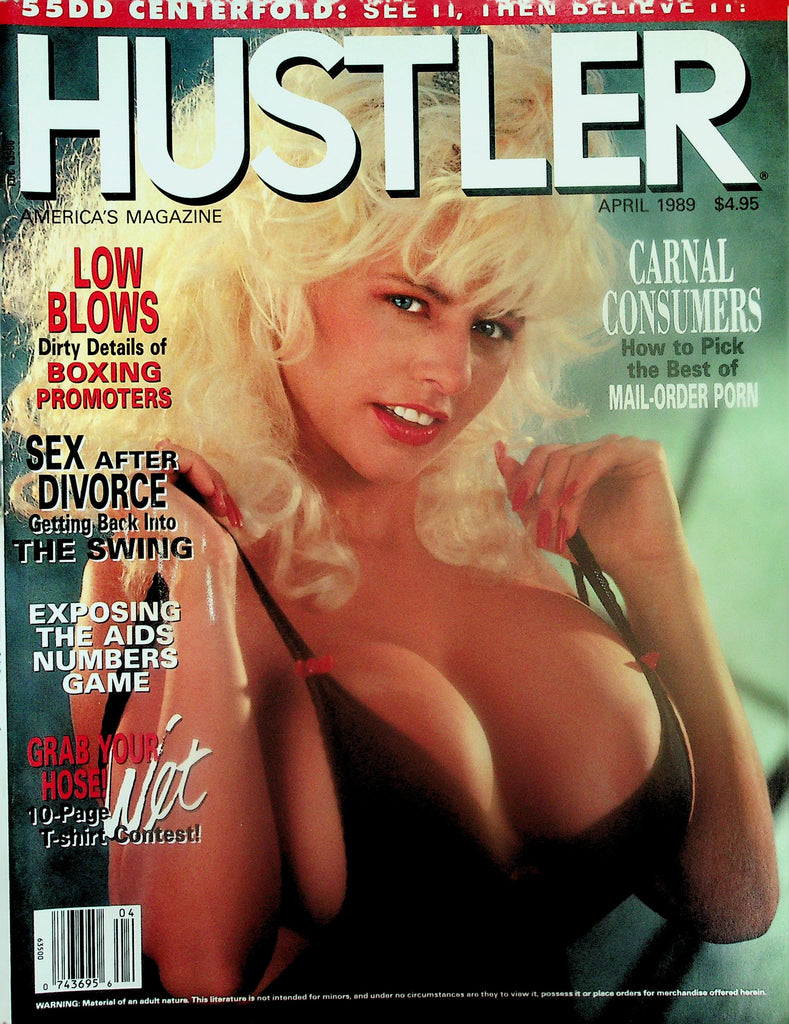 Hustler Magazine  Cover/Centerfold Girl Toppsy Curvy   April 1989    120825lmp