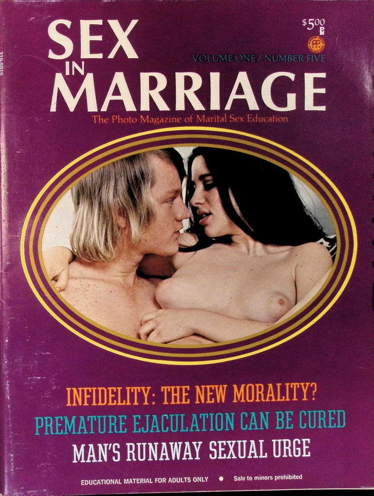 Sex in Marriage Vol 1 #5 1971 Photo magazine Premature Ejaculation can be cured 060926AMP