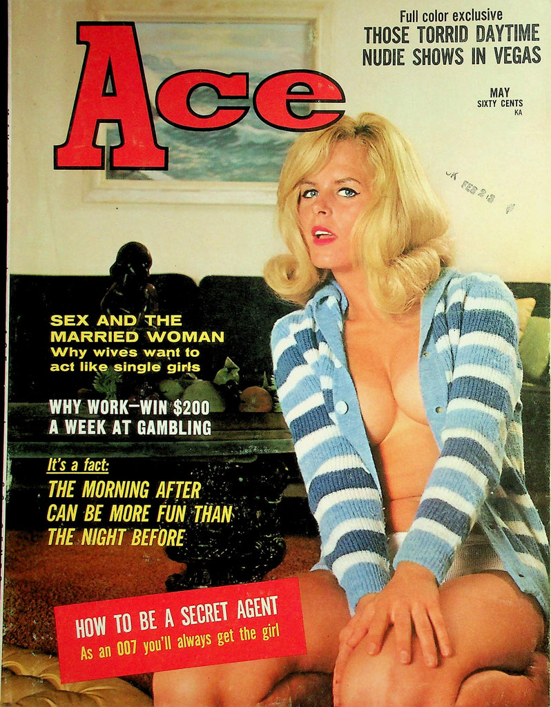 Ace Vintage Magazine  Covergirl Jean Jones / Nudie Shows In Vegas  May 1966     042826lmp2
