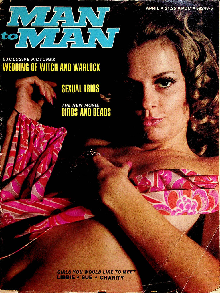 Man To Man Magazine  Cover and Centerfold Girl Sue Winter  April 1974    071123lm-p2