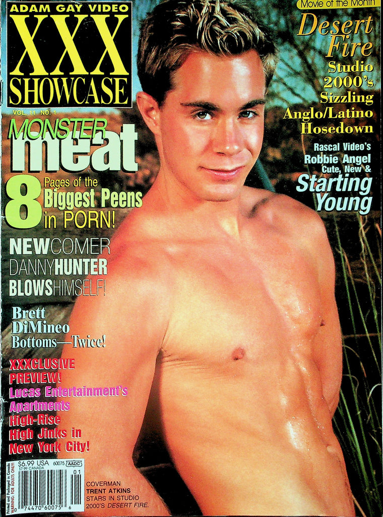 Adam Gay Video XXX Showcase Magazine  Cover Guy Trent Atkins  vol.11 #1  July 2003  011026lmp