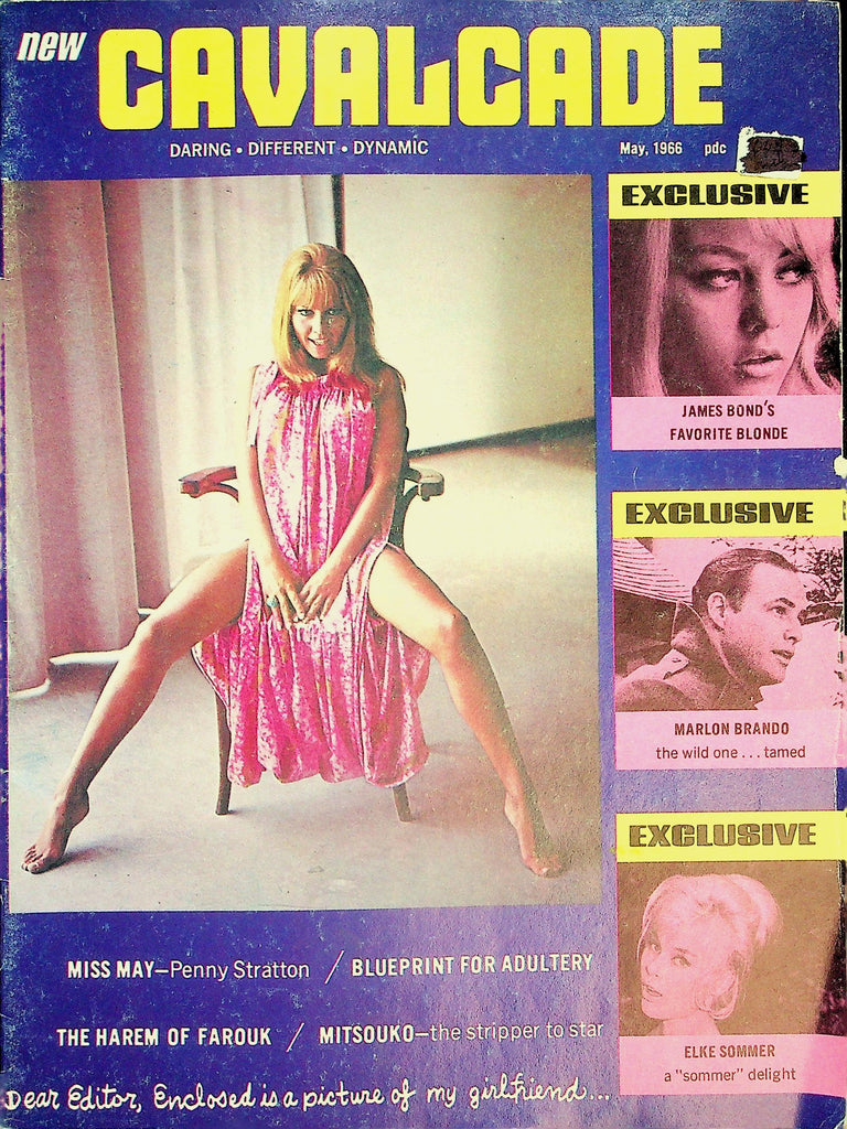 Cavalcade Magazine  Miss May - Penny Stratton/ Marlon Brando, Elke Sommer  May 1966   022326lmp