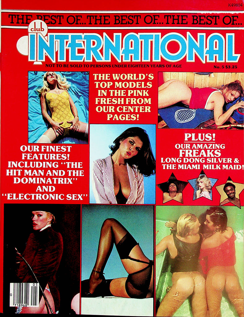 Best Of Club International Magazine  Long Dong Silver & The Miami Milk Maid! #5 1980 Paul Raymond    013025lm-p