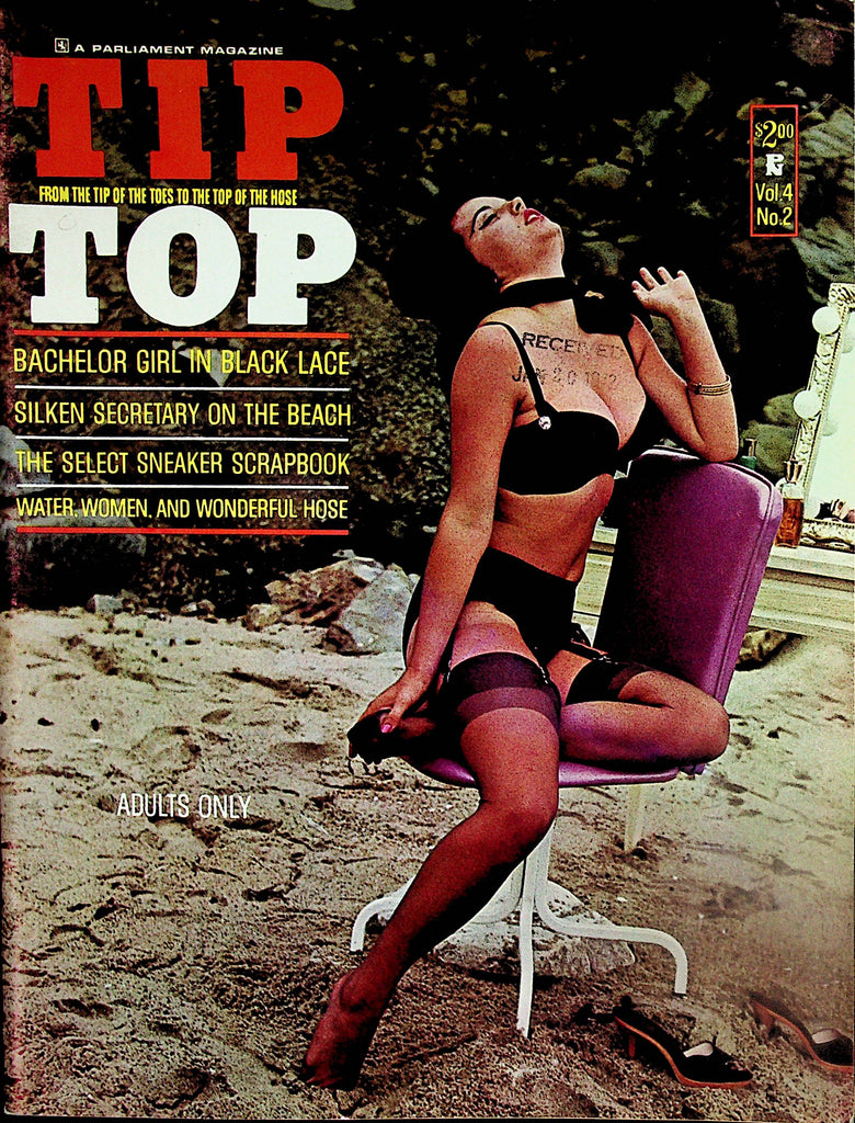 Tip Top Vintage Magazine  Silken Secretary On The Beach  vol.4 #2 1964 Parliament Publication    010824lm-p
