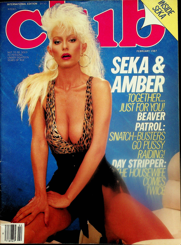 Club Magazine  Seka & Amber Lynn    February 1987     102425lm-p